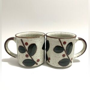 VINTAGE 1970s Otagiri Japanese Ceramic Mugs - Set of 2